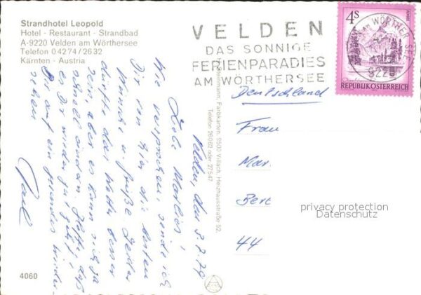Velden Woerthersee Strandhotel Leopold Restaurant Terrasse – Bild 2