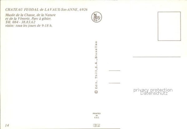 Lavaux-Sainte-Anne Chateau Feodal Musee Parc a gibier – Bild 2