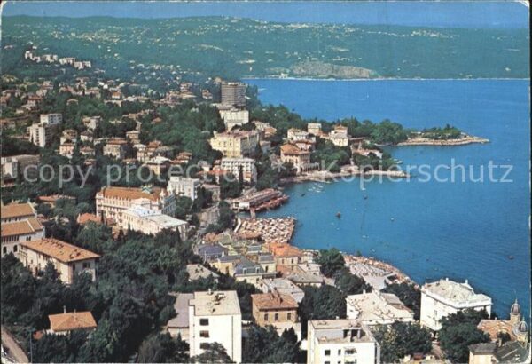 Opatija Abbazia Panorama Küste Fliegeraufnahme