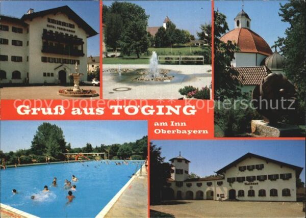 Toeging Inn Hotel Springbrunnen Kirche Rathaus Schw