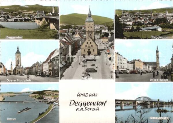 Deggendorf Donau Stadtplatz Rathaus Luitpoldplatz Donaub