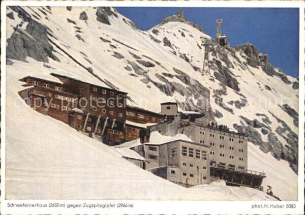 Garmisch-Partenkirchen Schneefernerhaus gegen Zugspitzgipfel H