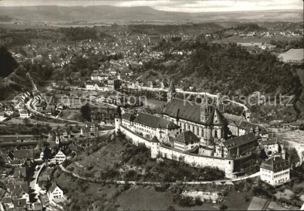 Steinbach Schwaebisch Hall Schloss Comburg Fliegeraufnahme