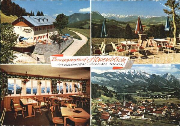 Burgberg Allgaeu Berggasthof Alpenblick Terrasse Alpenpa