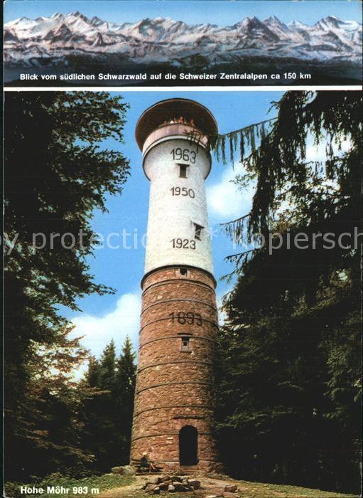 Zell Wiesental Die Hohe Möhr Aussichtsturm Wandergebie