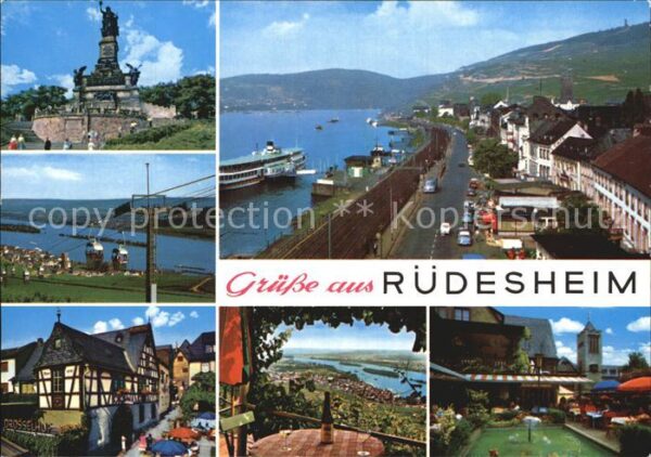 Ruedesheim Rhein Niederwald Denkmal Bergbahn Alstadt Wei