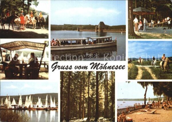 Moehnesee Talsperre Brandbad Boot Segeln Reiten K