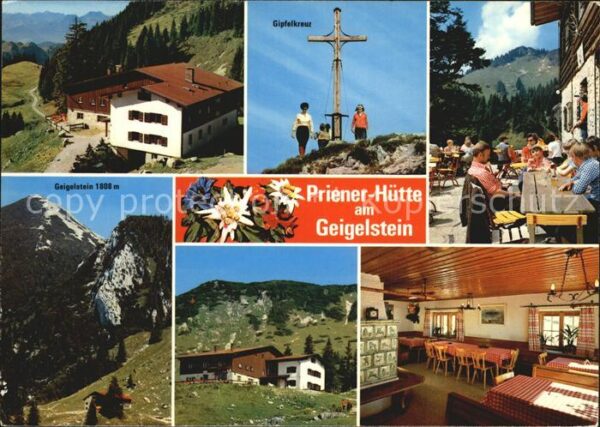 Priener Huette am Geigelstein Gipfelkreuz Bayerische A