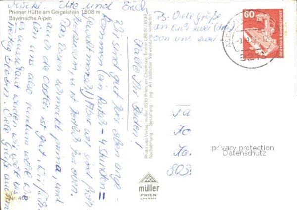 Priener Huette am Geigelstein Gipfelkreuz Bayerische A – Bild 2