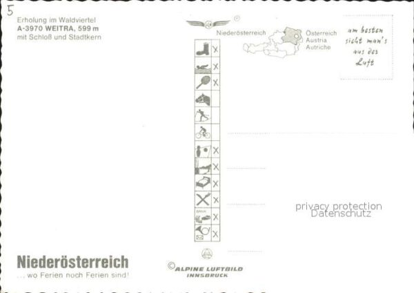 Weitra Stadtkern Schloss Fliegeraufnahme – Bild 2