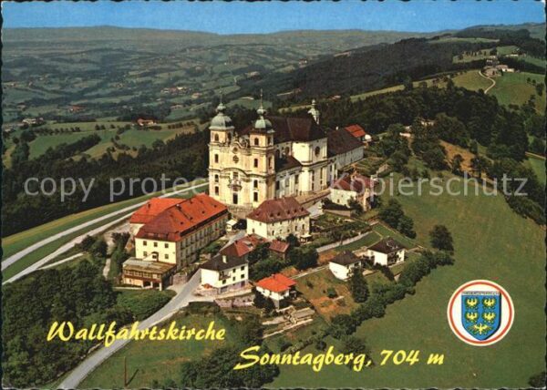 Sonntagberg Wallfahrtskirche Fliegeraufnahme