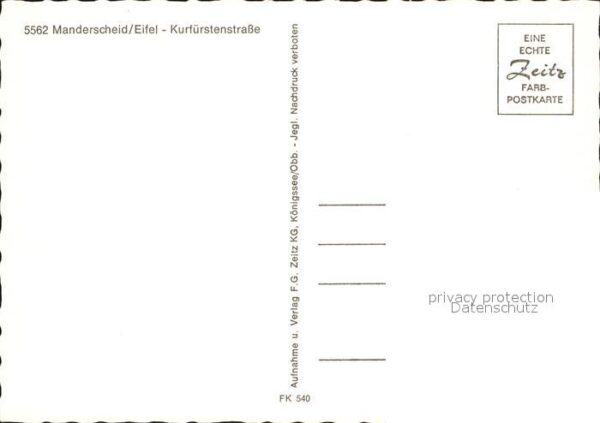 Manderscheid Eifel Kurfürstenstrasse – Bild 2