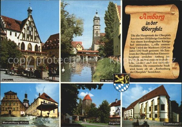 Amberg Oberpfalz Rathaus St Martin Kirche Mariahilfberg