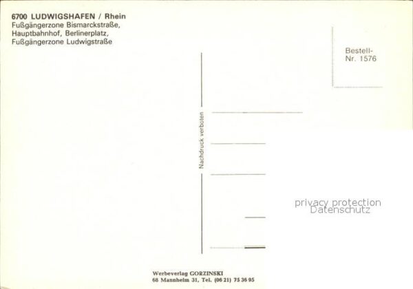 Ludwigshafen Rhein Fussgängerzone Bismarckstrasse Ludwigst – Bild 2