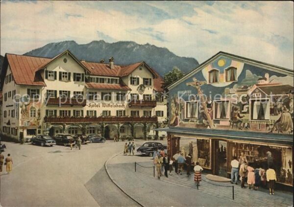 Oberammergau Hotel Wittelsbach Fresko Das Gelübde 16