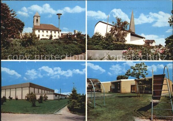 Friedrichstal Stutensee Kirche Schule Kinderspielplatz