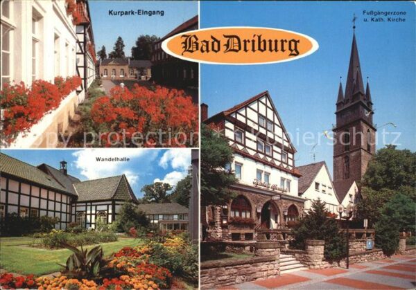 Bad Driburg Kurpark Eingang Fussgängerzone Kath Kir