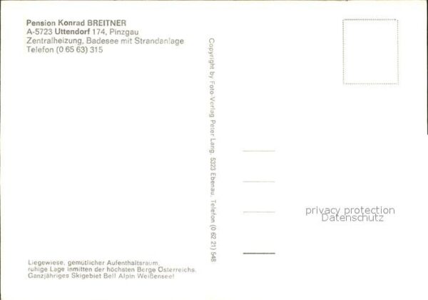 Uttendorf Salzburg Pension Konrad Breitner – Bild 2