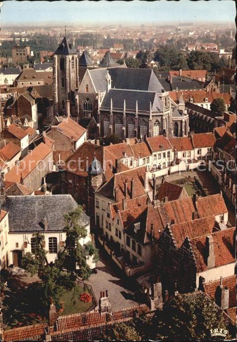 Courtrai KORTRIJK Flandre Belgie Panorama Bequinage Eglise Notre Dame