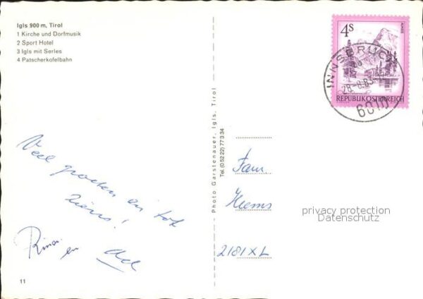 Igls Tirol Kirche Dorfmusik Sporthotel Serles Stub – Bild 2
