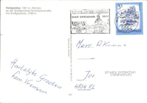 Heiligenblut Kaernten Ortsansicht mit Kirche Grossglockner Ho – Bild 2