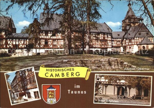 Camberg Bad Amthof Obertor Fachwerkhäuser Alter Bru