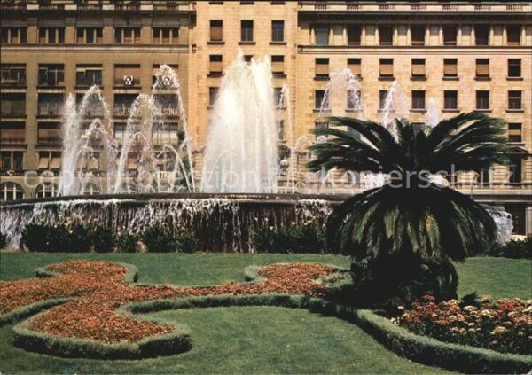 Barcelona Cataluna Plaza de Cataluna Fontana Springbrunnen