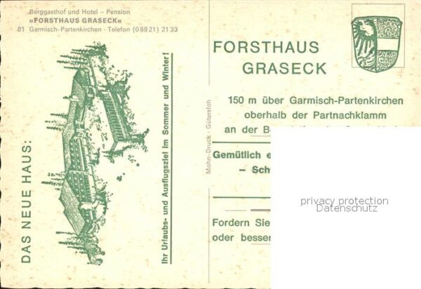 Garmisch-Partenkirchen Berggasthof Hotel Pension Forsthaus Gra – Bild 2