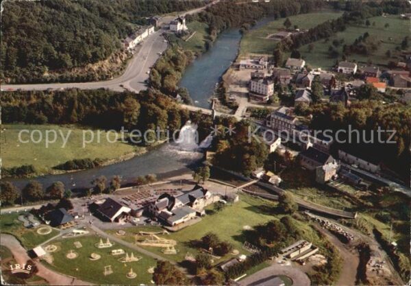 Coo Stavelot sur la Riviere Ambleve vue aerienne