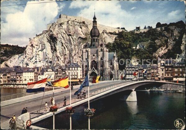 Dinant Wallonie Maas Brücke Kathedrale Festung