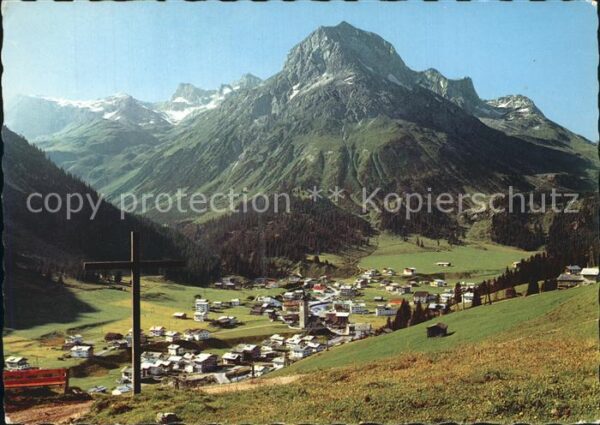 Lech Vorarlberg Panorama mit Omeshorn Lechtaler Alpen