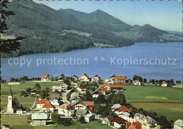 Fuschl See Salzkammergut Fliegeraufnahme