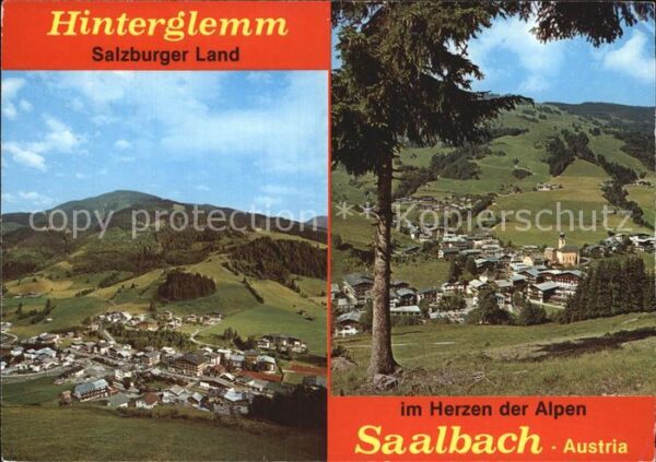 Saalbach-Hinterglemm Panorama Glemmtal