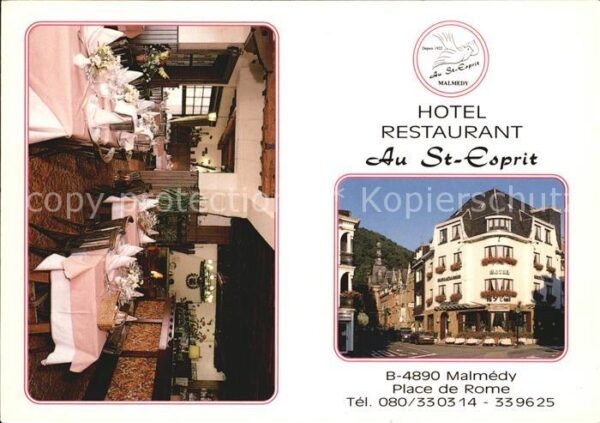 Malmedy Wallonie Hotel Restaurant Au St Esprit