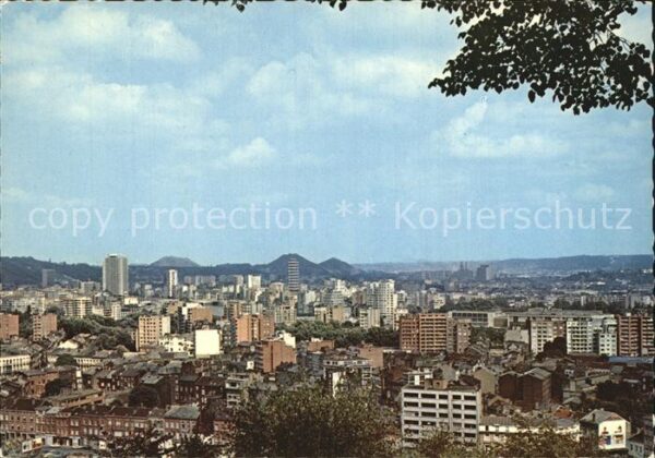 Liege Luettich Panorama Blick über die Stadt