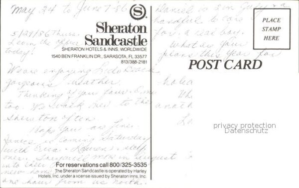 Sarasota Sheraton Sandcastle Hotel Fliegeraufnah – Bild 2