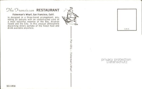 San Francisco California The Franciscan Restaurant Fishermans Wh – Bild 2