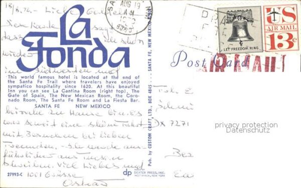 Santa Fe New Mexico La Fonda Hotel – Bild 2