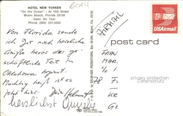 Miami Beach Hotel New Yorke – Bild 2