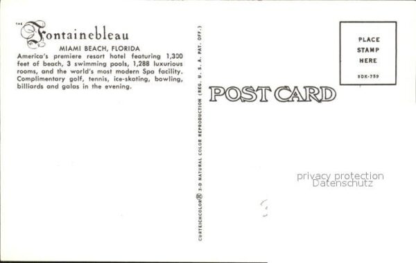Miami Beach Fontainebleau Hotel Fliegeraufnahme – Bild 2
