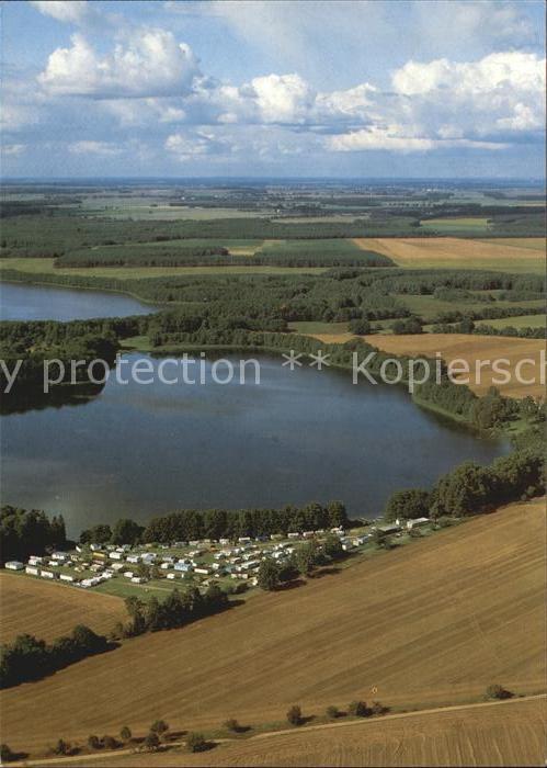 Berlinchen Neumark Fliegeraufnahme Camping am Glambecksee