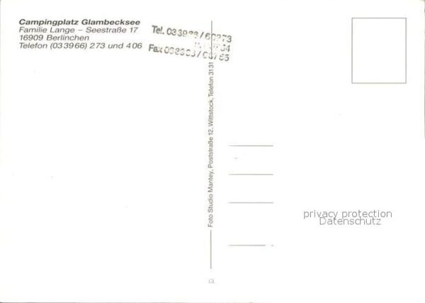 Berlinchen Neumark Fliegeraufnahme Camping am Glambecksee – Bild 2