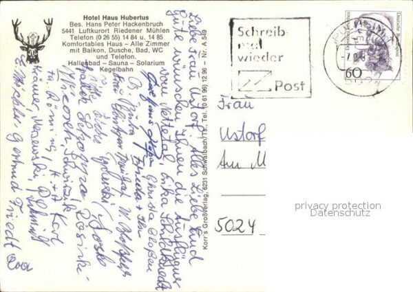 Riedener Muehlen Hotel Haus Hubertus – Bild 2