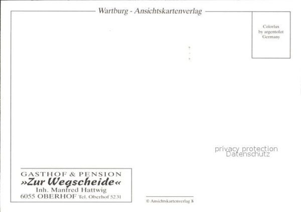 Oberhof Thueringen Gasthaus Pension zur Wegscheide – Bild 2