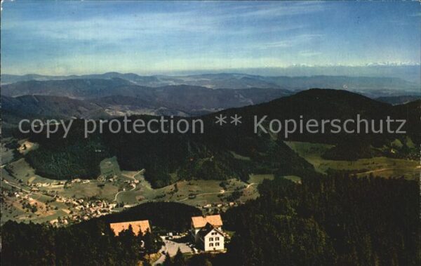 Badenweiler Fliegeraufnahme Hotel Hochblauen