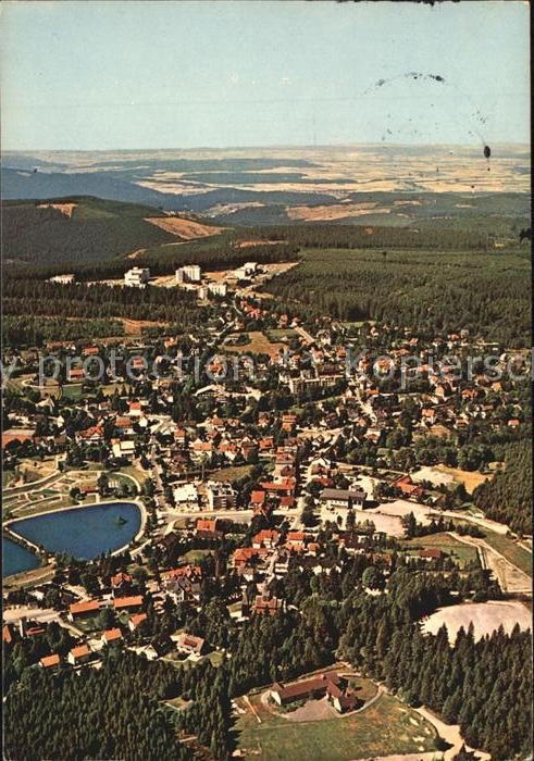Goslar Fliegeraufnahme Hahnenklee mit Ferienpa