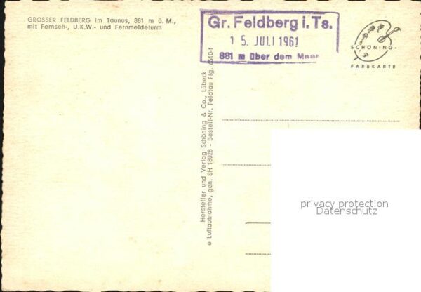 Feldberg Taunus mit Sendetürmen – Bild 2