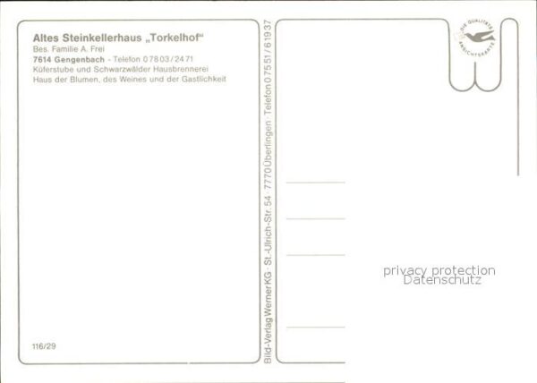 Gengenbach Altes Steinkellerhaus Torkelhof – Bild 2