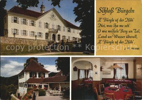 Kandern Schloß Bürgeln Restaurant
