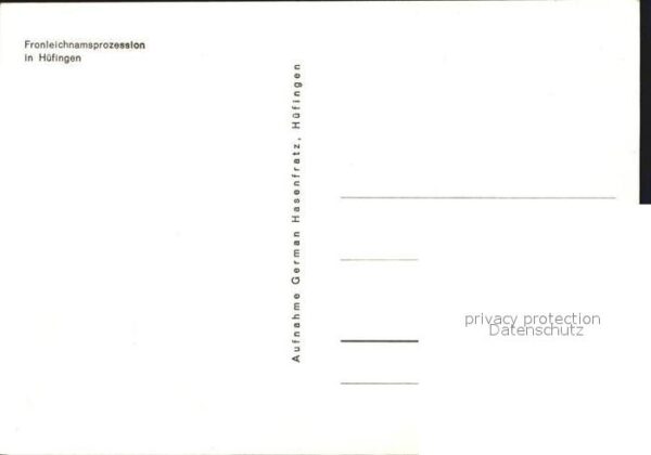 Huefingen Fronleichnamsprozession – Bild 2